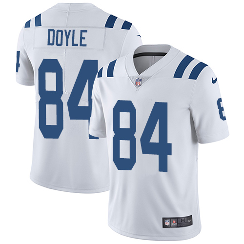 Indianapolis Colts #84 Limited Jack Doyle White Nike NFL Road Men Vapor Untouchable jerseys->youth nfl jersey->Youth Jersey